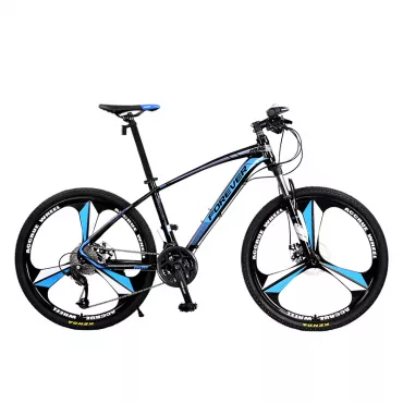 Bicicleta MTB-HT Forever F26R1B, roata 26", cadru aluminiu, 27 viteze, culoare negru/albastru