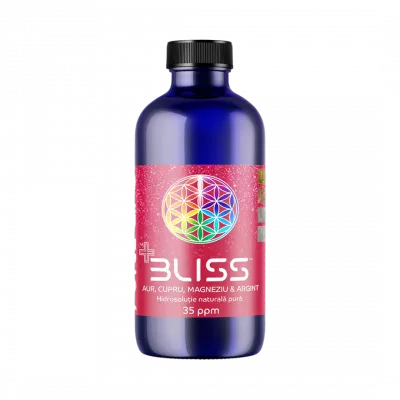 BLISS™ Aur, Cupru, Magneziu şi Argint 35ppm 240 ml cu măsură gradată
