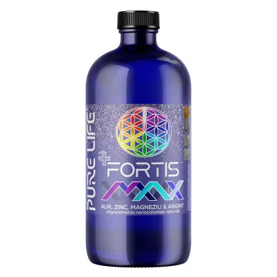 FORTIS™ MAX Aur, Zinc, Magneziu şi Argint 77ppm 480 ml cu măsură gradată