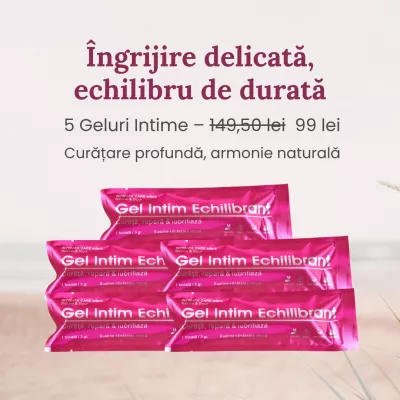 Gel intim echilibrant – 5 buc
