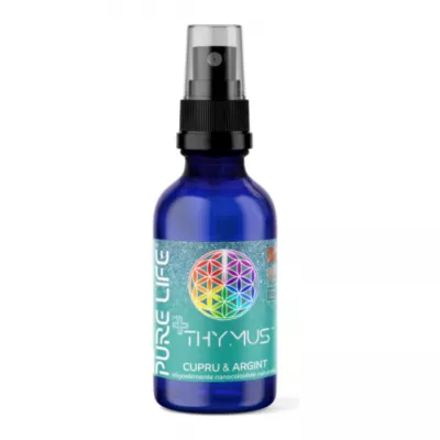 THYMUS™ Cupru şi Argint 35ppm 60 ml cu pulverizator