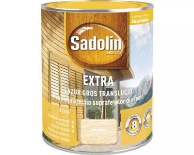 Lac / Lazura pentru lemn Sadolin Extra incolor 1 l