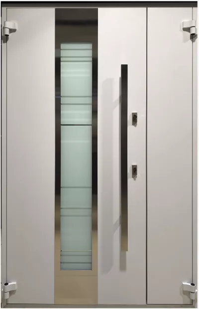 COLECTIA BOSTON - Usa exterior aluminiu , gri antracit ext / alb interior , geam 6 straturi , izolatie termica 0.6W/mpK , izolatie fonica 45 dB , rezistenta apa , soare , vant certificata , 1250x2050 mm , stanga, totuldespreusi.ro