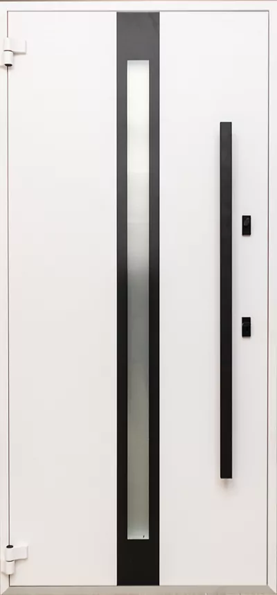 COLECTIA BOSTON - Usa exterior aluminiu , gri antracit ext / alb interior , geam 6 straturi , izolatie termica 0.6W/mpK , izolatie fonica 45 dB , rezistenta apa , soare , vant certificata , 960x2050 mm , stanga, totuldespreusi.ro