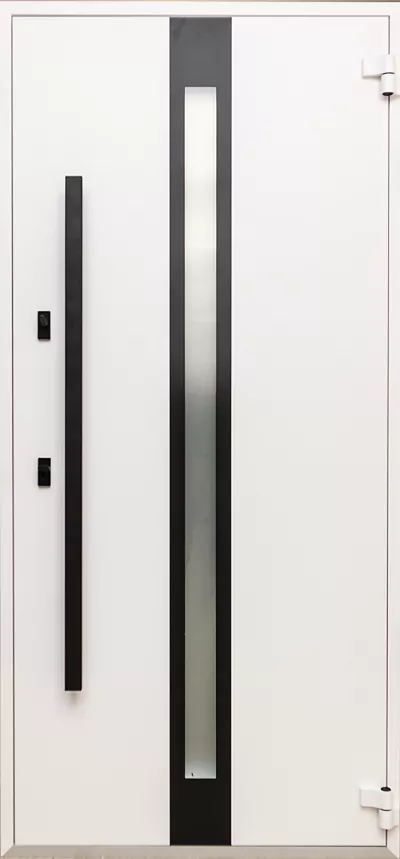 COLECTIA BOSTON - Usa exterior aluminiu , gri antracit ext / alb interior , geam 6 straturi , izolatie termica 0.6W/mpK , izolatie fonica 45 dB , rezistenta apa , soare , vant certificata , 960x2050 mm,dreapta, totuldespreusi.ro