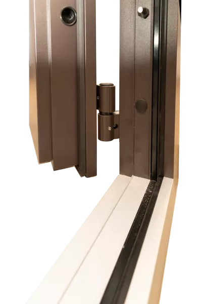 Usa exterior aluminiu , gri antracit ext / alb interior , izolatie termica 0.6W/mpK , izolatie fonica 45 dB , rezistenta apa , soare , vant certificata , 960x2050 mm,dreapta