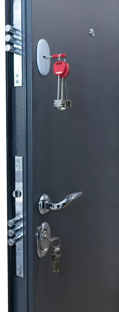 USI PREMIUM THERMO - Usa metalica exterior casa DEFENDER THERMO , placata cu HDF si metal infoliat , antracit  , izolatie termica 1.1 w mpK   , izolatie fonica 38 dB  , rezistenta sporita la soare si apa ,970x2050   , dreapta 1, totuldespreusi.ro