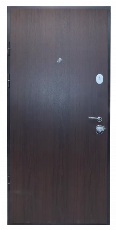 USI PREMIUM THERMO - Usa metalica exterior casa DEFENDER THERMO , placata cu HDF si metal infoliat , nuc  , izolatie termica 1.1 w mpK   , izolatie fonica 38 dB  , rezistenta sporita la soare si apa ,980x2050   , stanga 2, totuldespreusi.ro
