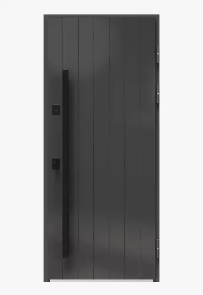 USI PREMIUM THERMO - Usa metalica exterior casa PREMIUM ALASKA , placata cu lemn 7 straturi la exterior , STEJAR GRI EXT -GRI INTERIOR , izolatie termica 0.7 w mpK   , izolatie fonica 45 dB  , rezistenta sporita la soare si apa ,980x2050 ,inchidere magnetic Securreme  , , totuldespreusi.ro