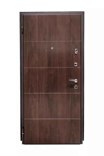 USI STEELLINE - Usa metalica intrare in apartament Defender , clasa 4 antiefractie , izolatie fonica 38 decibeli , culoare maro , 860x2020 mm , deschidere stanga  1, totuldespreusi.ro