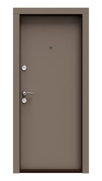 Usa metalica intrare in apartament PRO ,broasca si yalla suplimentara butuc cheie amprenta  , clasa 4 antiefractie , izolatie fonica 40 decibeli , culoare Soft Touch    880x2020 mm , 70 kg , stanga 1