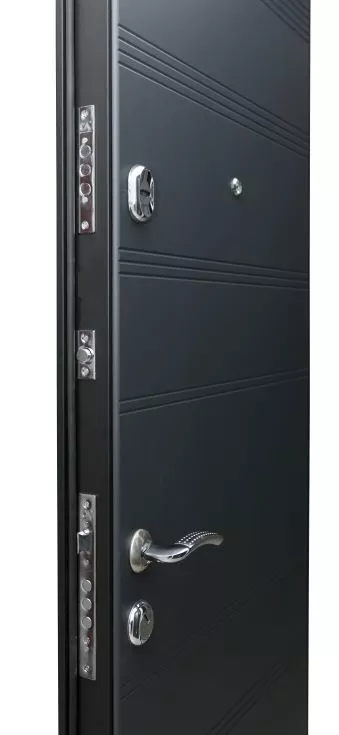 USI STEELLINE - Usa metalica intrare in apartament Trendline   , clasa 4 antiefractie , izolatie fonica 42 decibeli , gri antracit exterior /interior , 860x2020 mm , deschidere stanga  1, totuldespreusi.ro