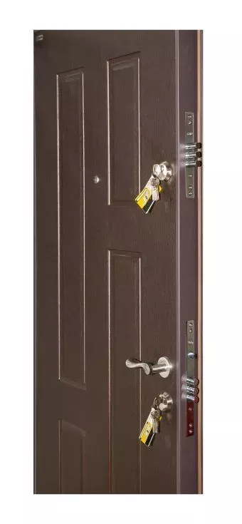 USI MACO-URBAN - Usa metalica intrare in apartament Urban M1 WENGE STOC , MACO , clasa antiefractie 2 , izolatie fonica 34 decibeli , deschidere stanga , 880x2020 , sisteme inchidere Yalle Assaabloy 1, totuldespreusi.ro