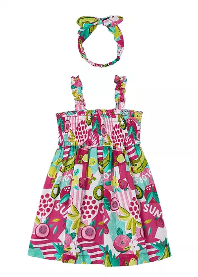  Rochie fucsia jungla cu bentita - Mayoral 
