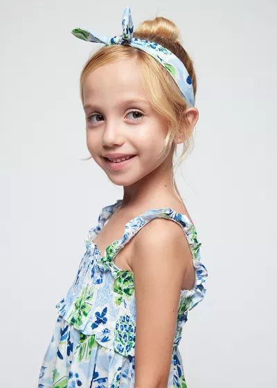  Rochie indigo jungla cu bentita - Mayoral 