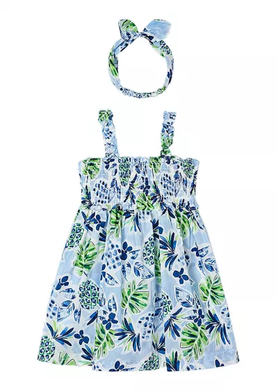  Rochie indigo jungla cu bentita - Mayoral 