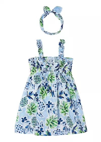  Rochie indigo jungla cu bentita - Mayoral 