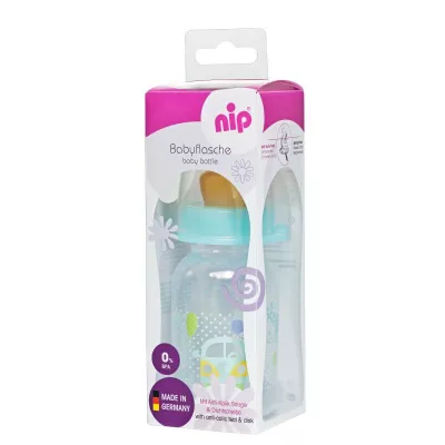 Biberon Family Unisex PP 125 ml cu tetina latex pt ceai, nr 1, nip 35004