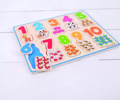 Puzzle - Numere si culori - BigJigs