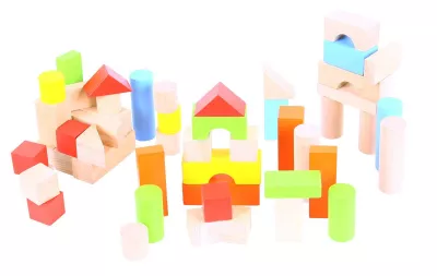 Cuburi colorate pentru construit - BigJigs