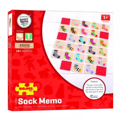 Joc de memorie - Ciorapeii mei - BigJigs