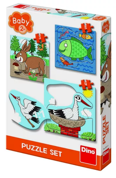 Baby Puzzle - Unde locuiesc animalele? - Dino Toys