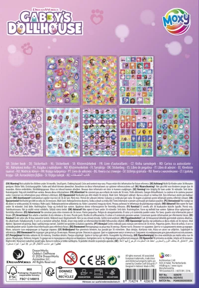 Abtibilduri cu sclipici - Gabby's Dollhouse