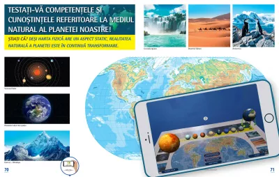 Atlas geografic scolar - Cunoasterea Terrei prin realitatea augmentata - Corint