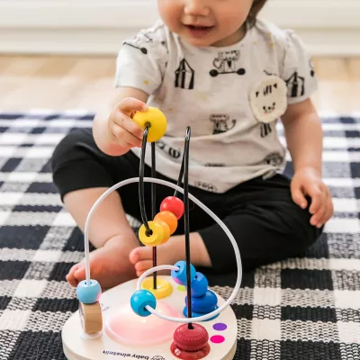 Baby Einstein – Jucarie cu bile din lemn - Hape Color Mixer - Bright Starts