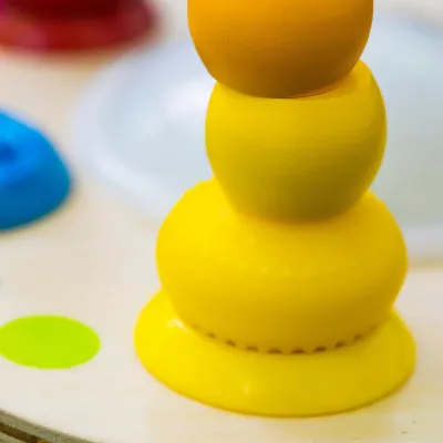 Baby Einstein – Jucarie cu bile din lemn - Hape Color Mixer - Bright Starts