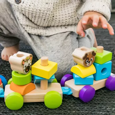 Baby Einstein – Jucarie de lemn - Hape Discovery Train™ - Bright Starts