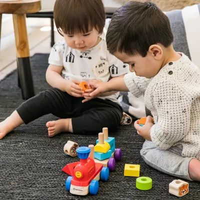 Baby Einstein – Jucarie de lemn - Hape Discovery Train™ - Bright Starts
