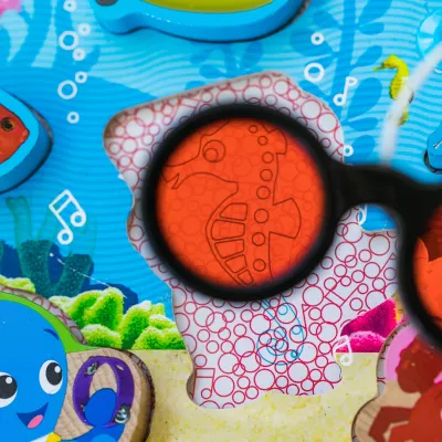 Baby Einstein - Jucarie de lemn - Hape Submarine Adventure™ - Puzzle - Bright Starts