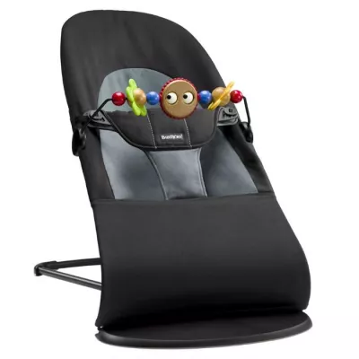 Balansoar - Balance Soft - Black/Grey + bara de jucarii - BabyBjorn