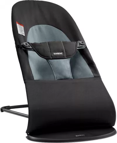 Balansoarul - Balance Soft - Black/Dark Gray, bumbac - BabyBjorn