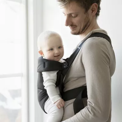 Marsupiu anatomic - Mini - cu pozitii multiple de purtare - Black, bumbac - BabyBjorn