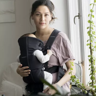 Marsupiu anatomic - Mini - cu pozitii multiple de purtare - Black, bumbac - BabyBjorn