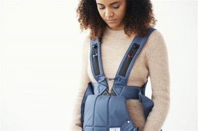Marsupiu anatomic - Mini - cu pozitii multiple de purtare - Vintage Indigo, bumbac - BabyBjorn