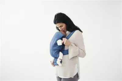 Marsupiu anatomic - Mini - cu pozitii multiple de purtare - Vintage Indigo, bumbac - BabyBjorn