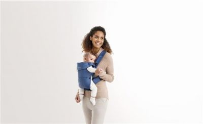 Marsupiu anatomic - Mini - cu pozitii multiple de purtare - Vintage Indigo, bumbac - BabyBjorn