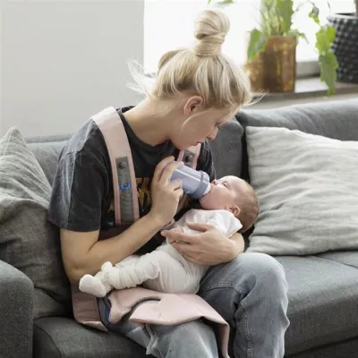 Marsupiu anatomic - Mini - cu pozitii multiple de purtare - Dusty Pink, bumbac - BabyBjorn