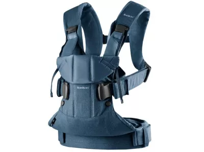 Marsupiu anatomic One cu pozitii multiple de purtare - Denim Midnight Blue - BabyBjorn