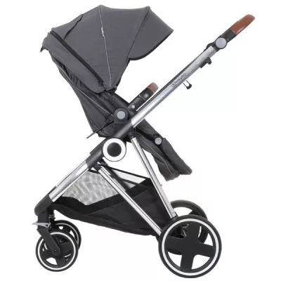 BabyGo - Carucior 3 in 1 Halime  â€“ cadru Silver