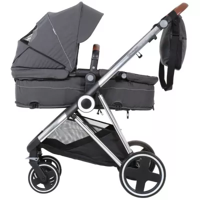 BabyGo - Carucior 3 in 1 Halime  â€“ cadru Silver