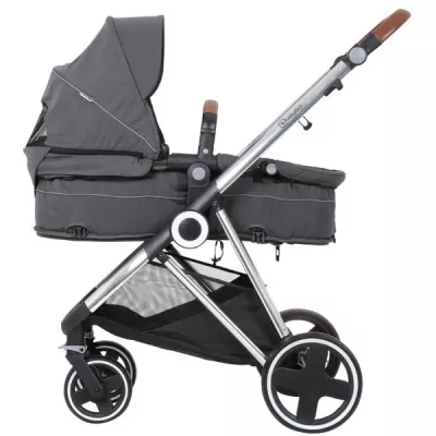 BabyGo - Carucior 3 in 1 Halime  â€“ cadru Silver