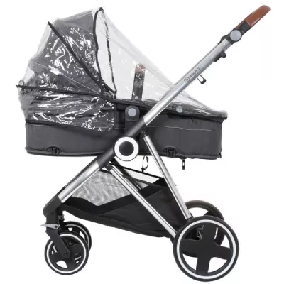 BabyGo - Carucior 3 in 1 Halime  â€“ cadru Silver