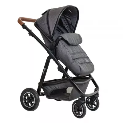 BabyGo - Carucior 3 in 1 Simplex, Grey Melange