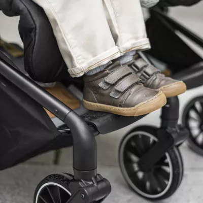 BabyGo - Carucior pliabil pentru gemeni GoTwice, Black