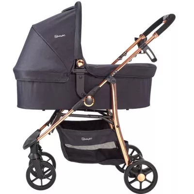 BabyGo - Carucior Style 3 in 1 Black-Rose