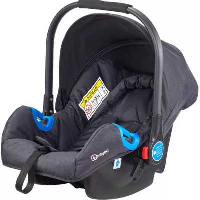 BabyGo - Carucior Style 3 in 1 Black-Rose
